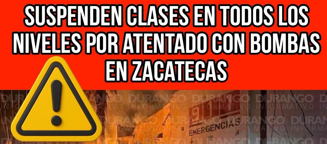 Explosion outside the Ojocaliente police headquarters leaves seven injured and forces the suspension of public activities.